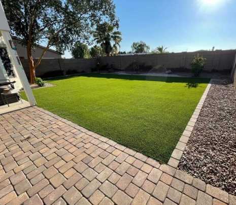 artificial grass installation - lawn laid in Mesa AZ